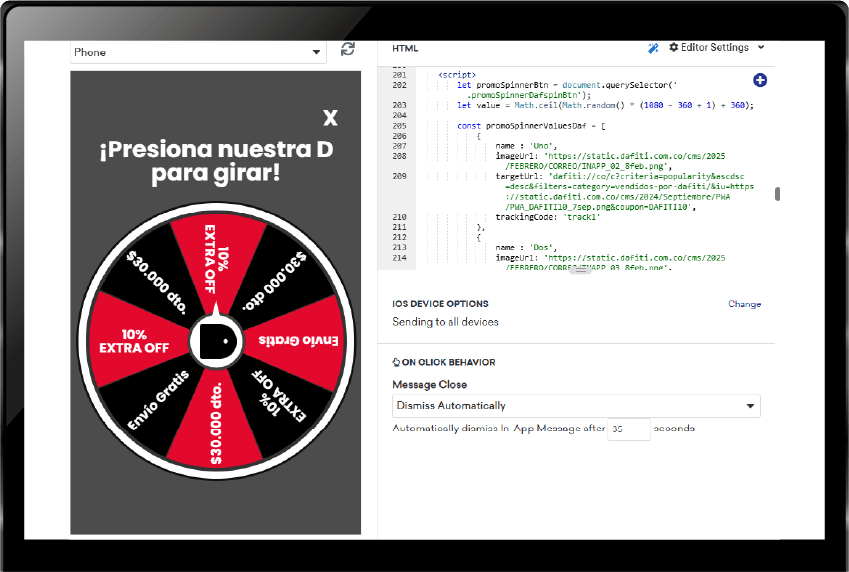 Gamification Dafiti - Ruleta 1