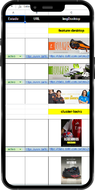 Sincronización Google Sheets mobile 3