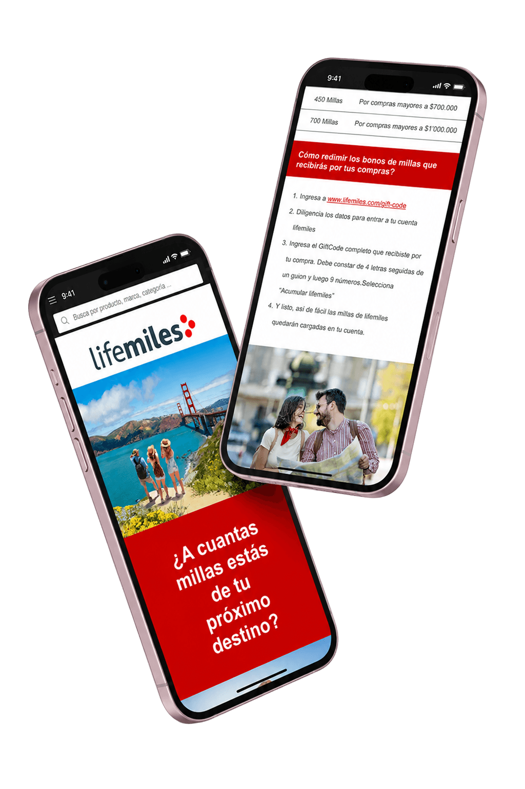 LifeMiles ejecución mobile