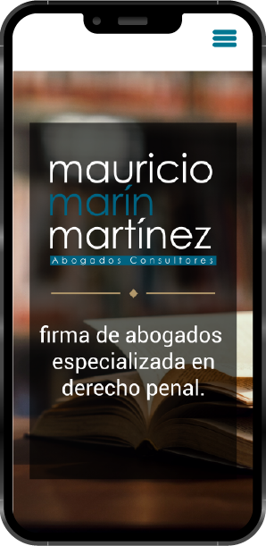 Abogado Mauricio Marín vista mobile