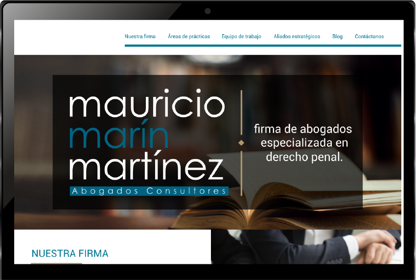 Abogado Mauricio Marín vista desktop
