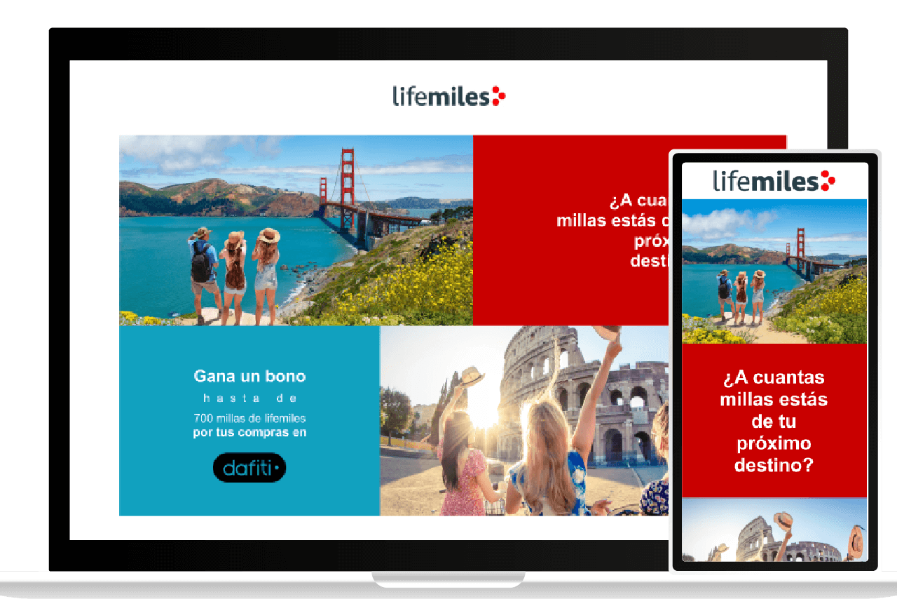 Landing Pages LifeMiles (Dafiti)